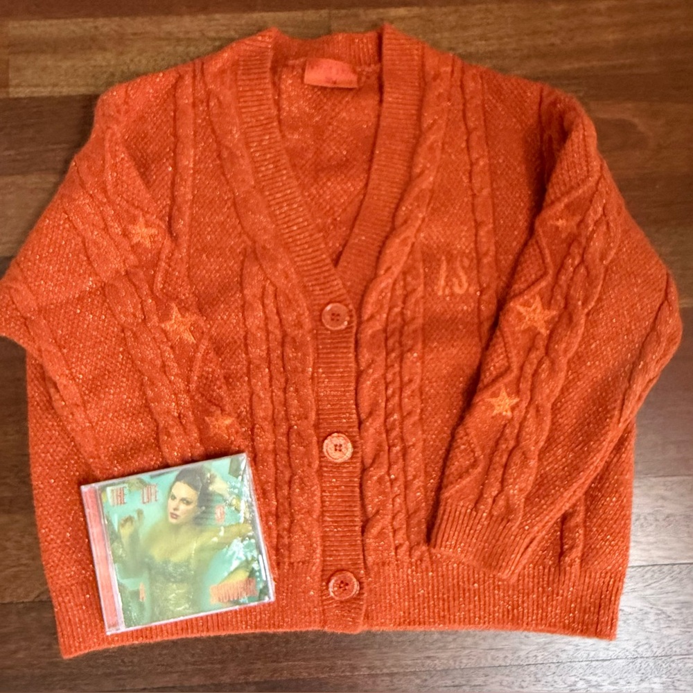 ✨ Taylor Swift The Life of a Showgirl Cardigan (YS/YM) + CD  (NEW)